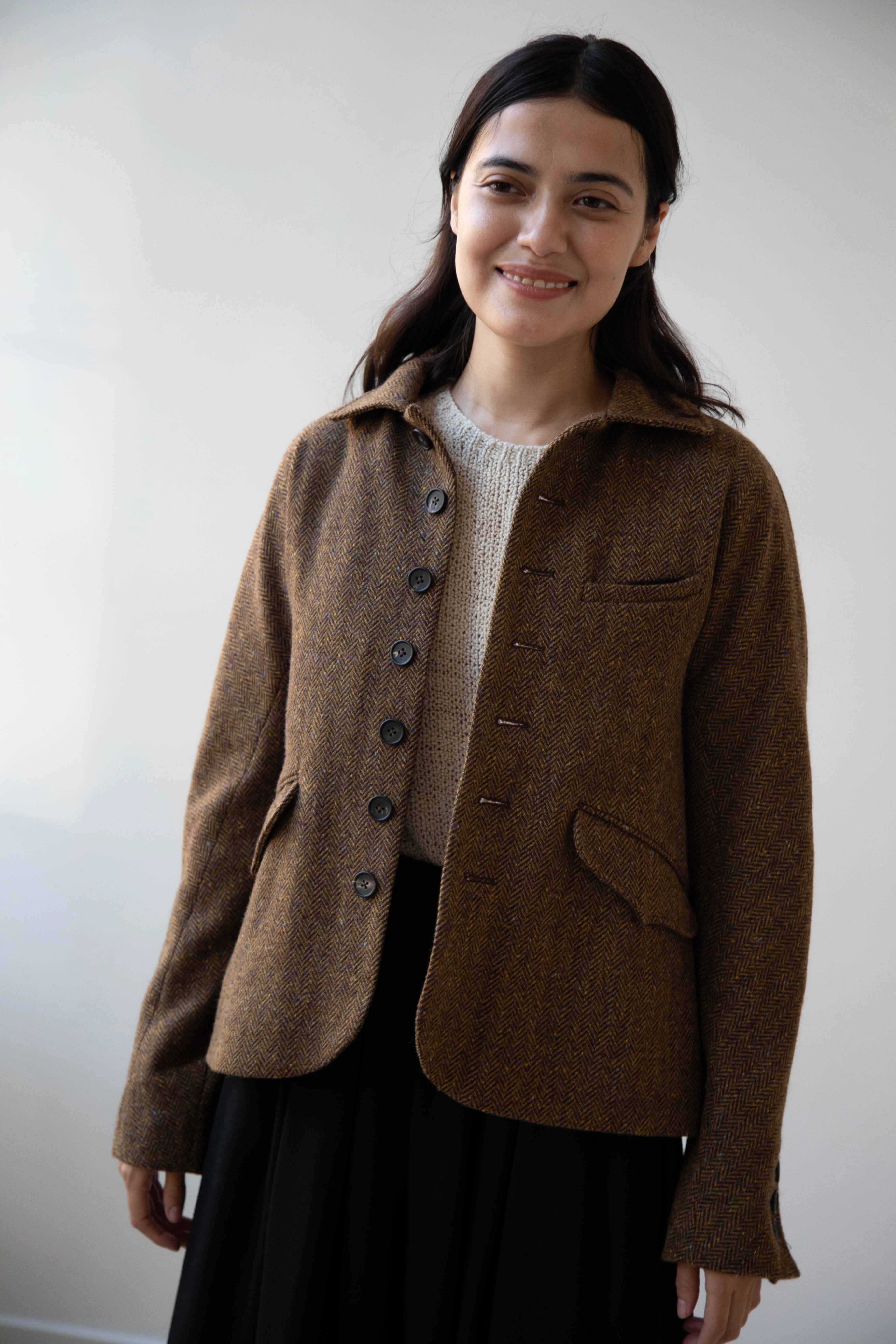Seventyfive | Student Jacket in Herringbone Donegal - Image 8