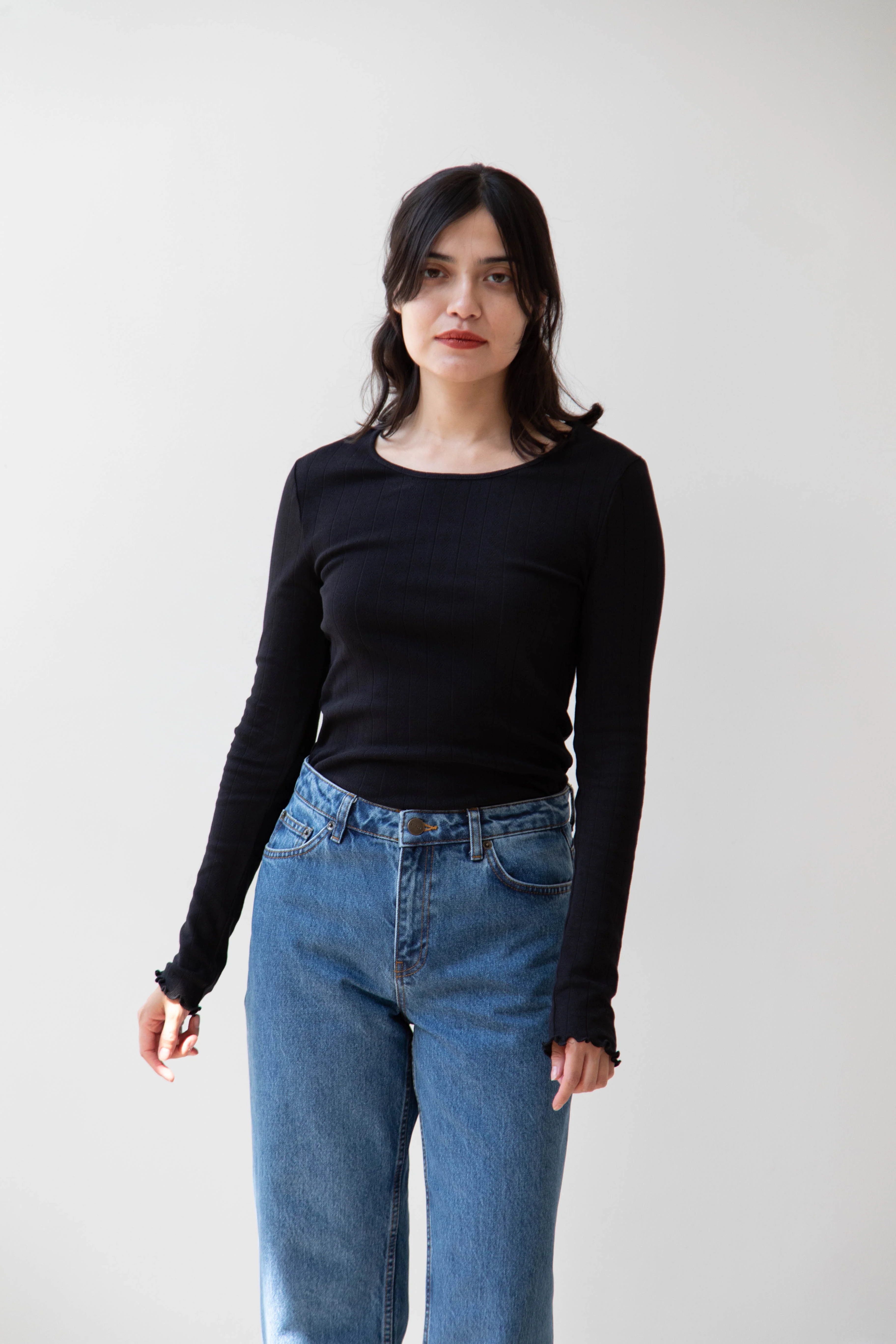 Skall | Allison Cropped Jeans in Washed Mid Blue - Image 7