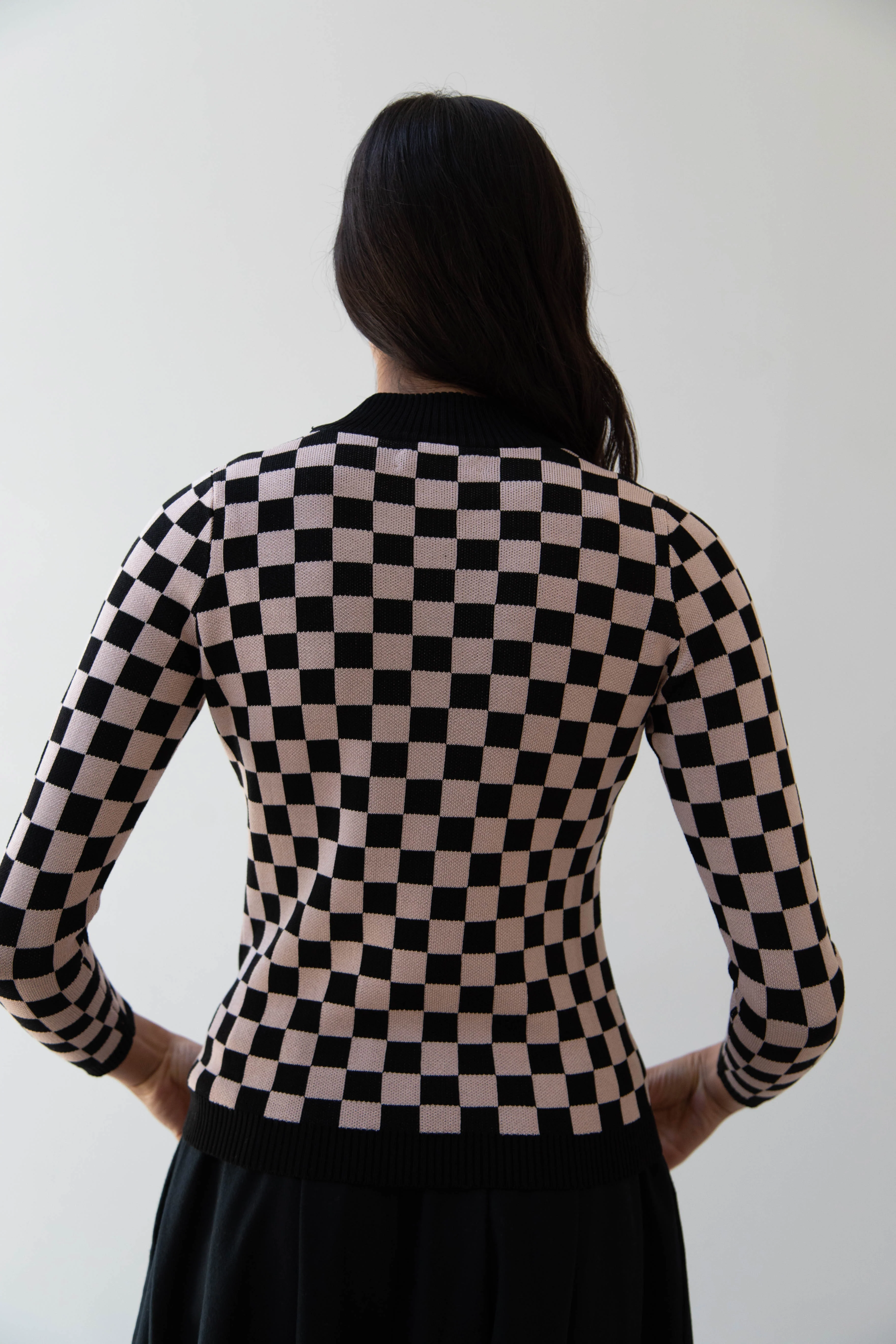 Une Heures ZouZou Silk Check Top - Image 22