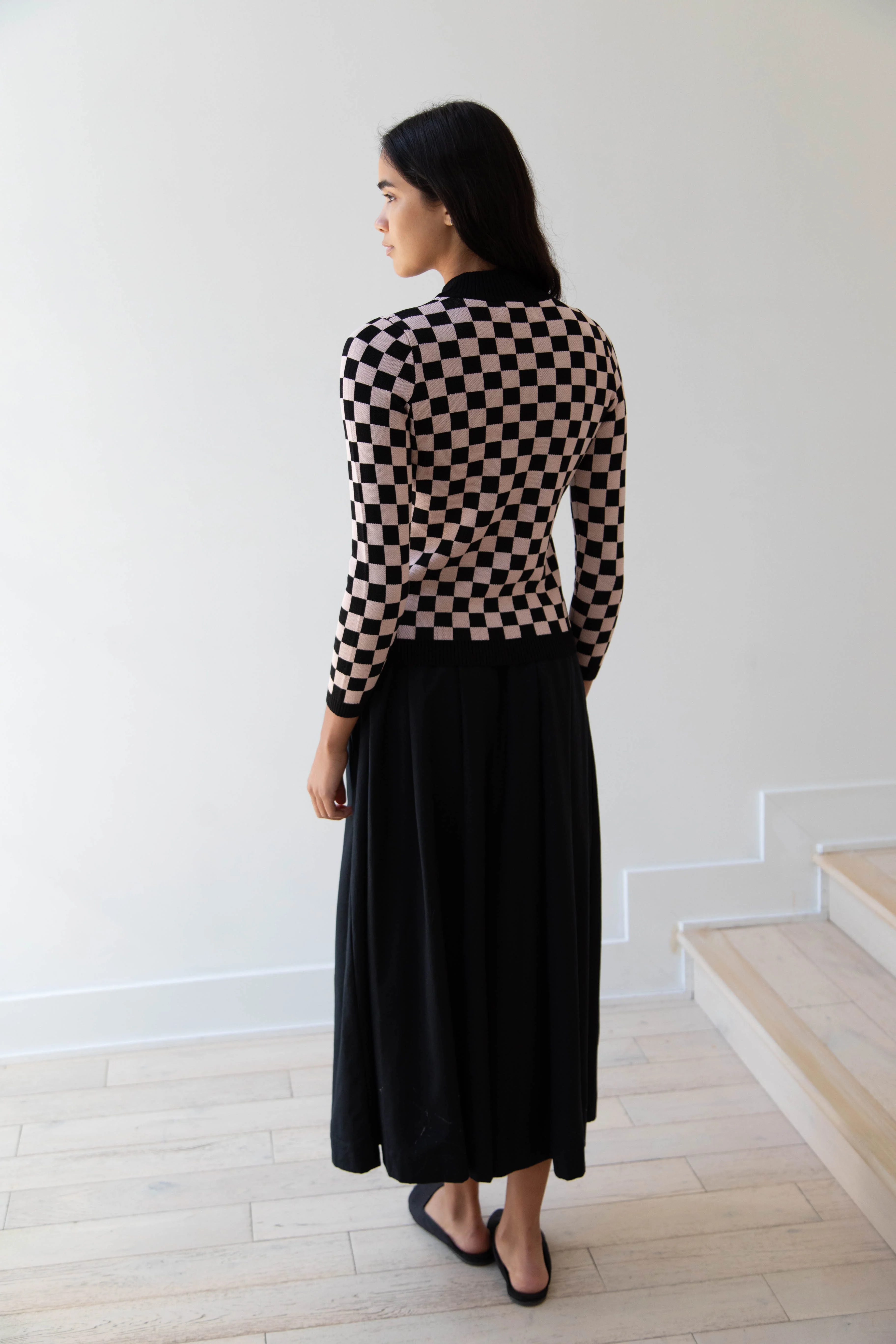 Une Heures ZouZou Silk Check Top - Image 23