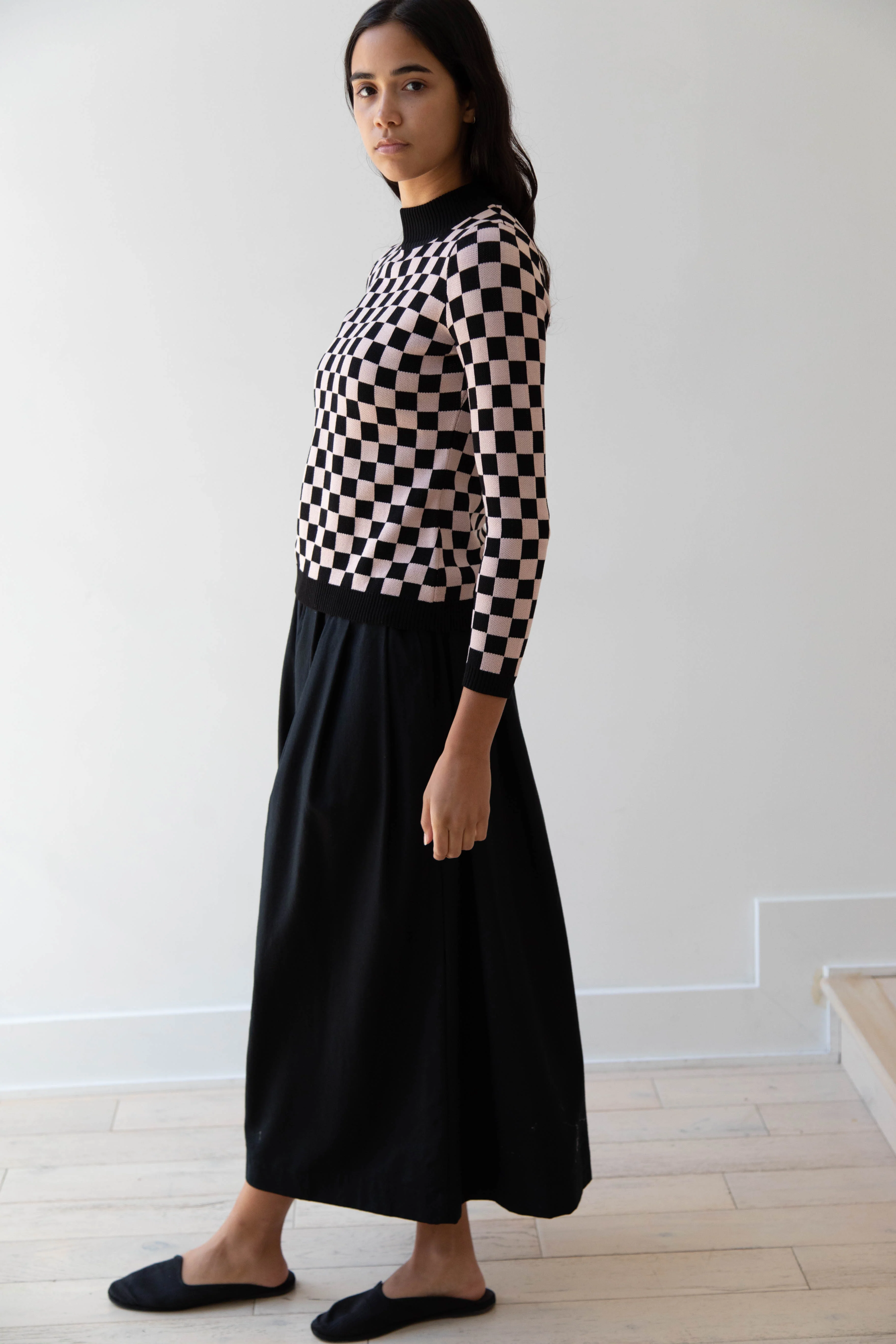 Une Heures ZouZou Silk Check Top - Image 26