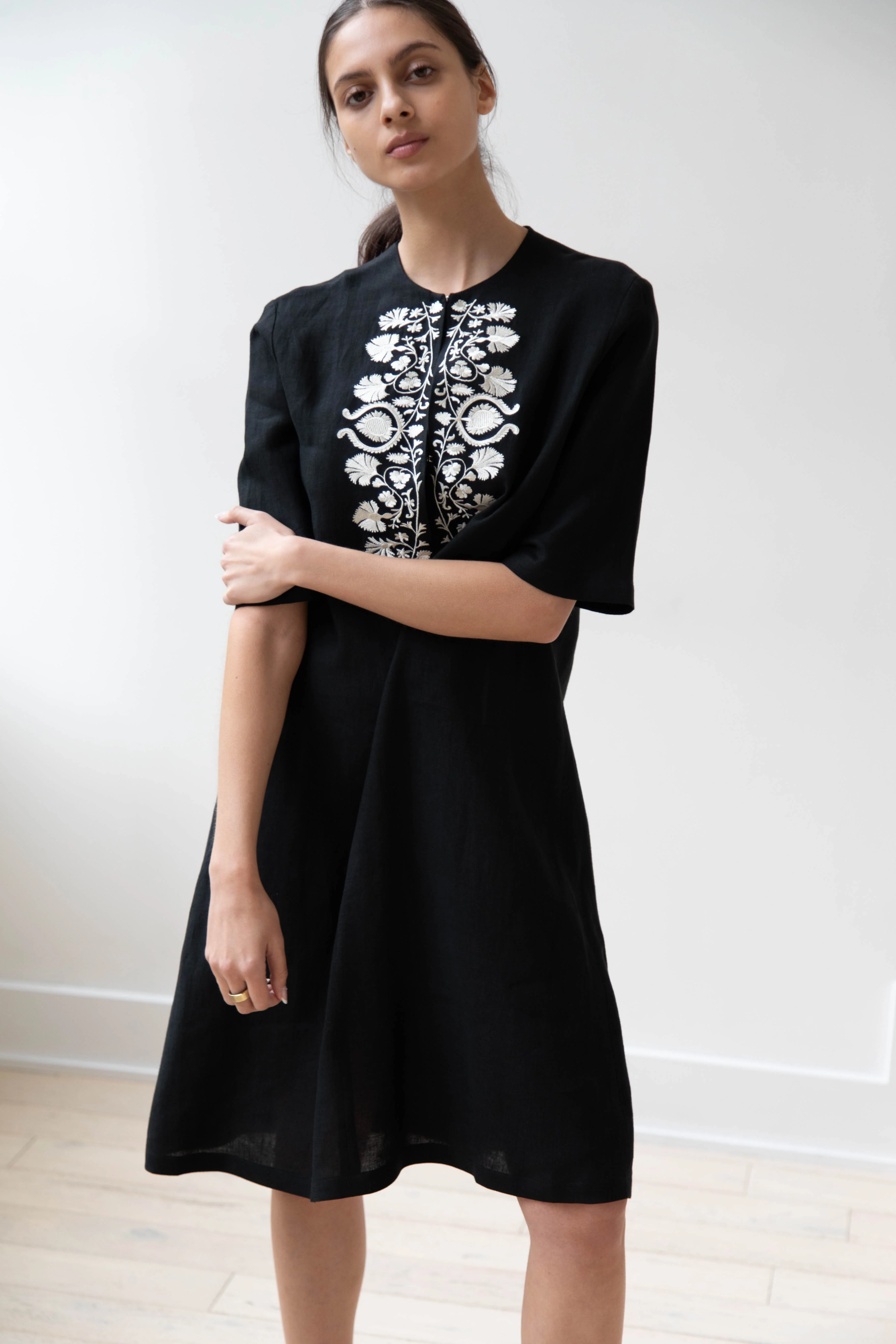 Zeus & Dione | Carnation Caftan in Black - Image 11
