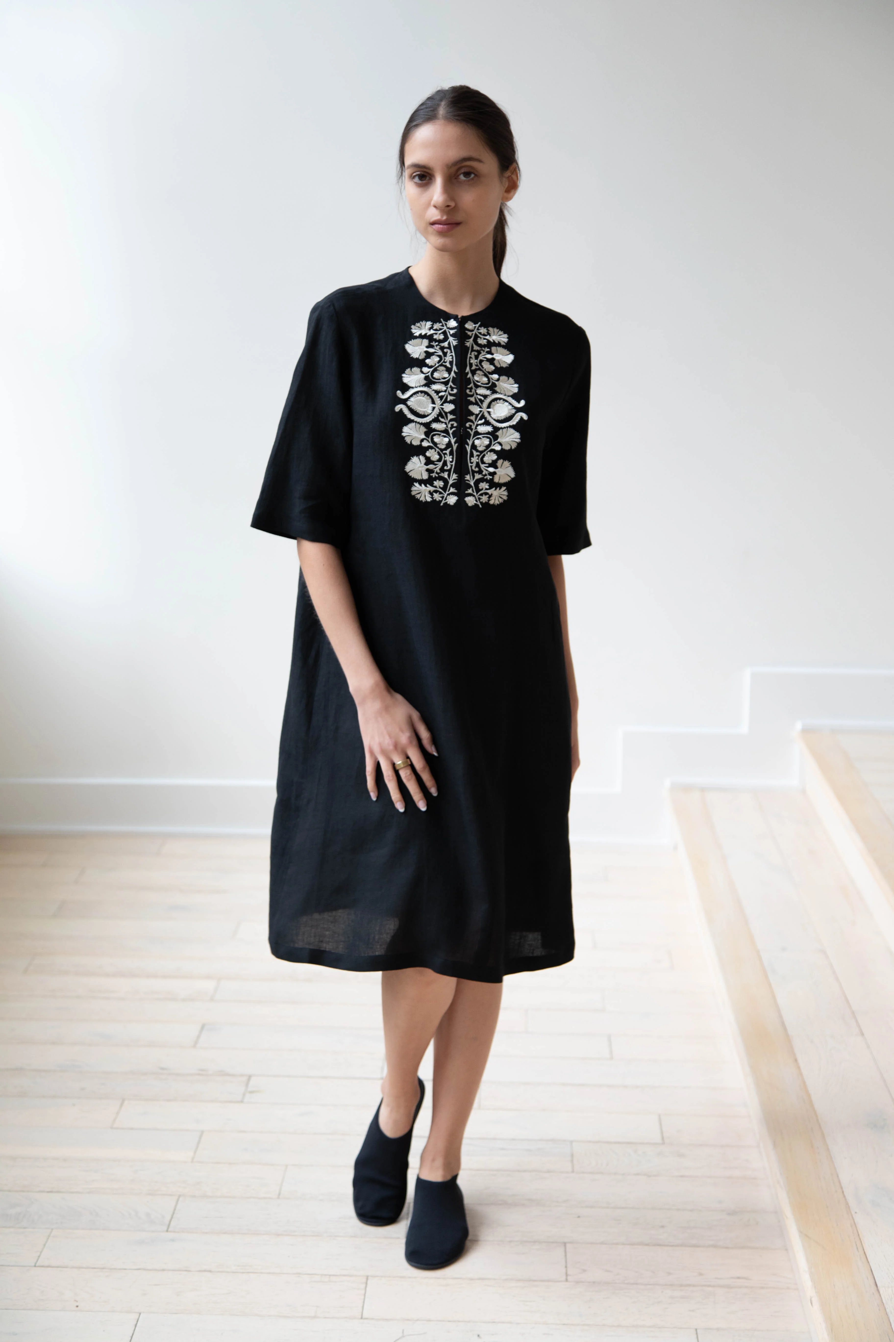 Zeus & Dione | Carnation Caftan in Black - Image 6