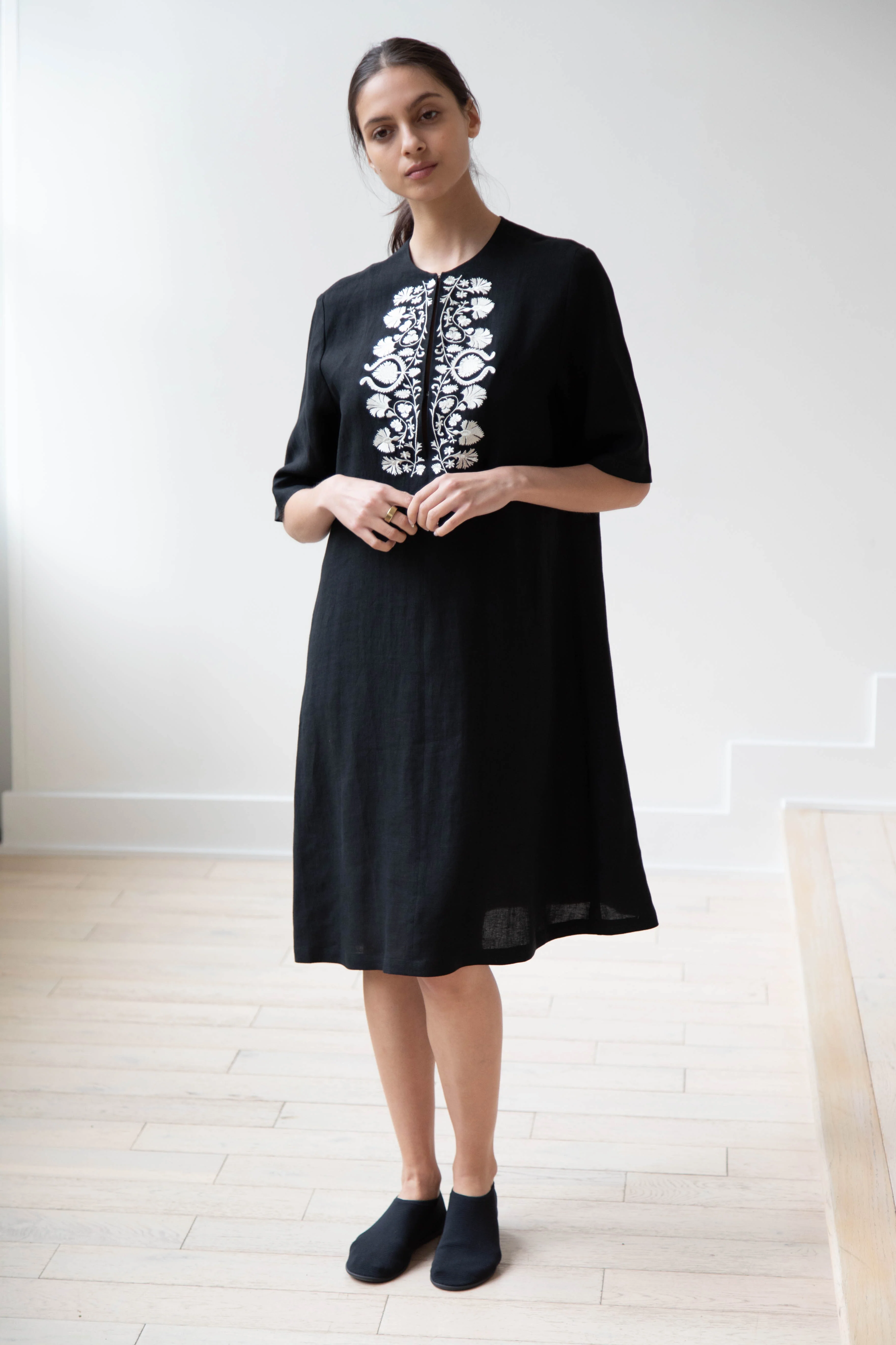Zeus & Dione | Carnation Caftan in Black - Image 7