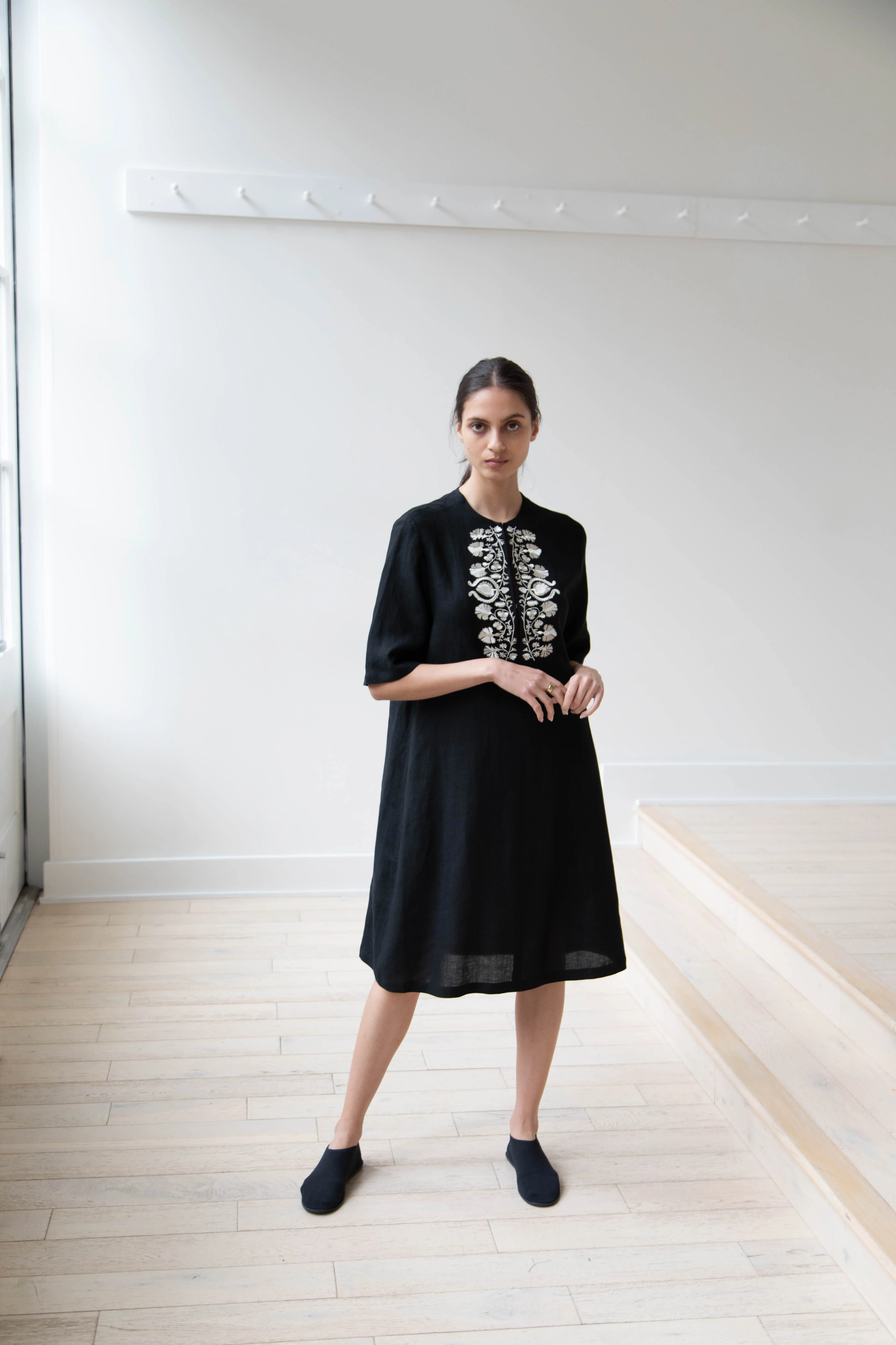 Zeus & Dione | Carnation Caftan in Black - Image 8